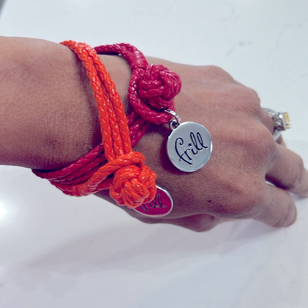 Vera Bradley Frill Red and Orange Bracelets